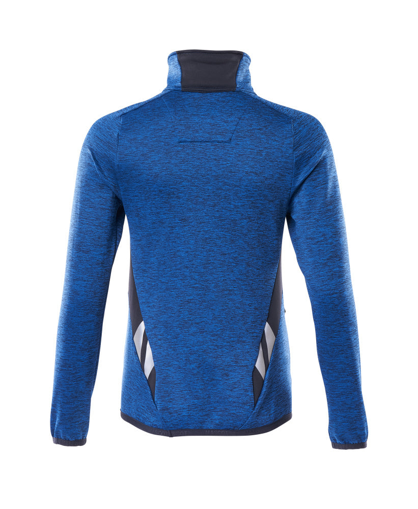 MASCOT® Accelerate Fleecetrui dames korte rits – Helder blauw/Donkermarine