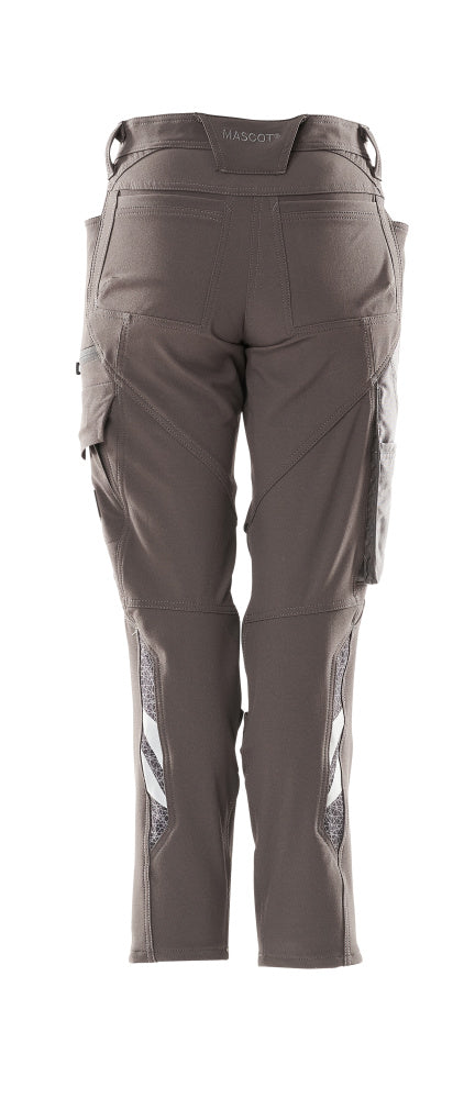 MASCOT® Accelerate Werkbroek dames kniezakken – Donkerantraciet