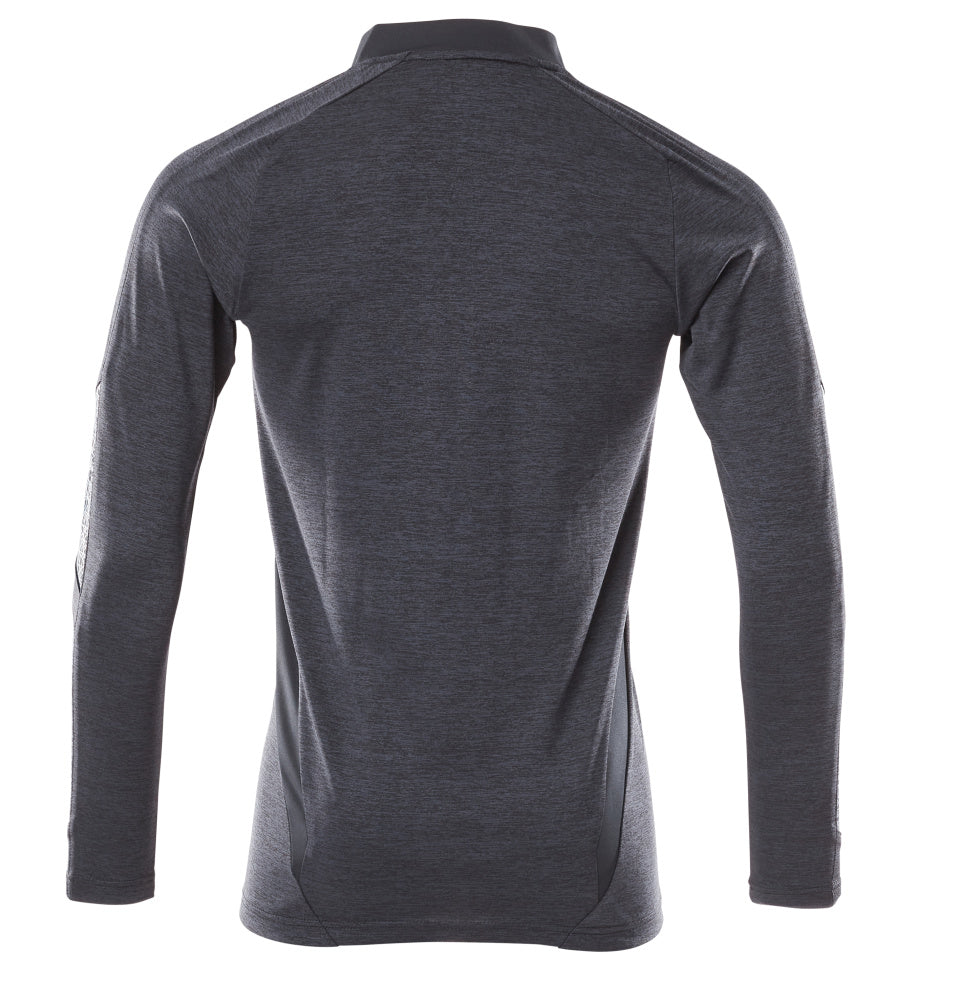 MASCOT® Accelerate Poloshirt lange mouw – Donkermarine-gemêleerd