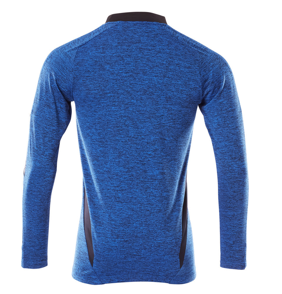 MASCOT® Accelerate Poloshirt lange mouw – Helder blauw-gemêleerd/Donkermarine