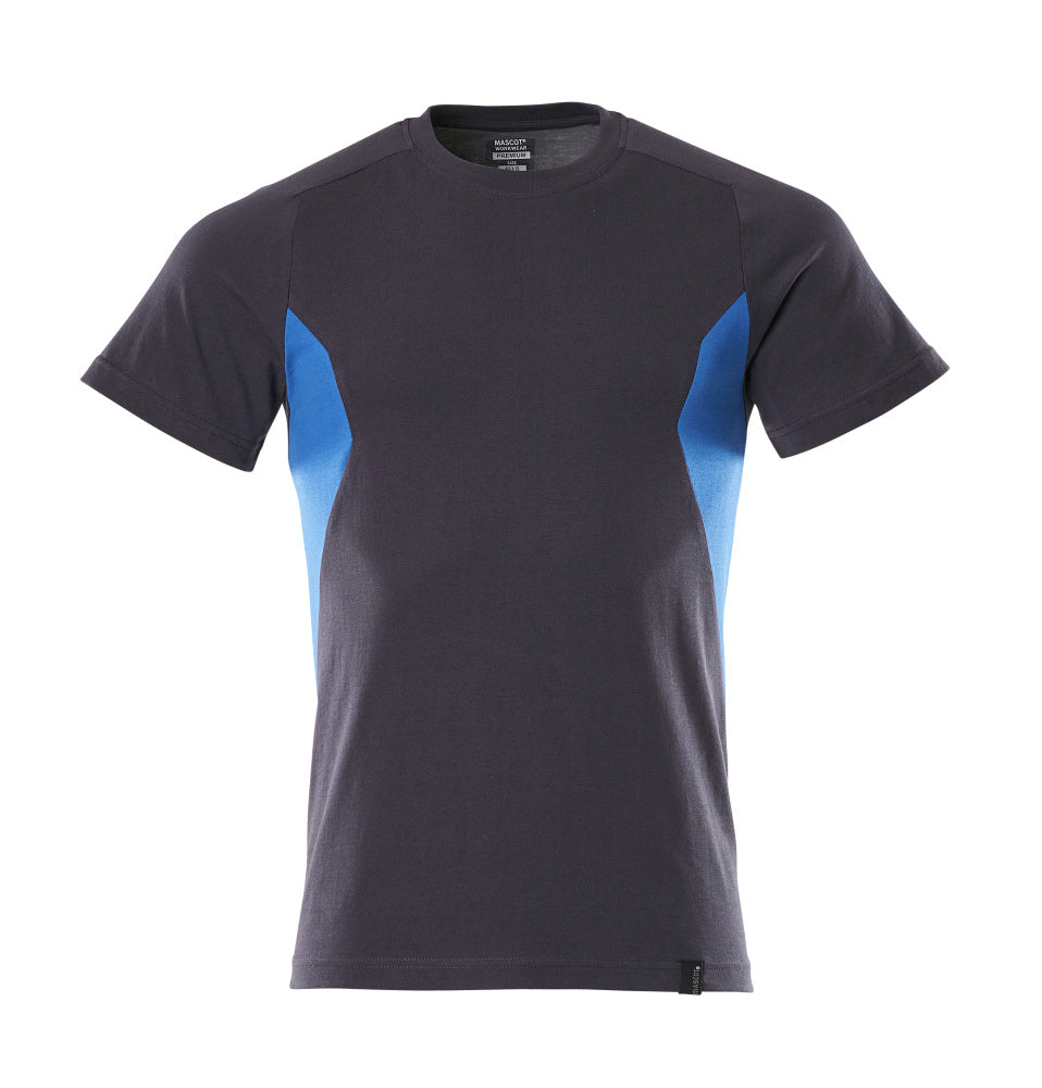 MASCOT® Accelerate T-shirt – Donkermarine/Helder blauw
