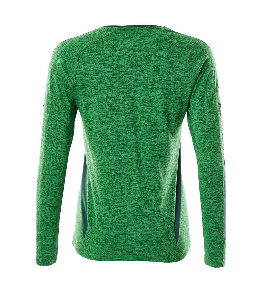 MASCOT® Accelerate T-shirt lange mouwen dames – Helder groen-gemêleerd/Groen