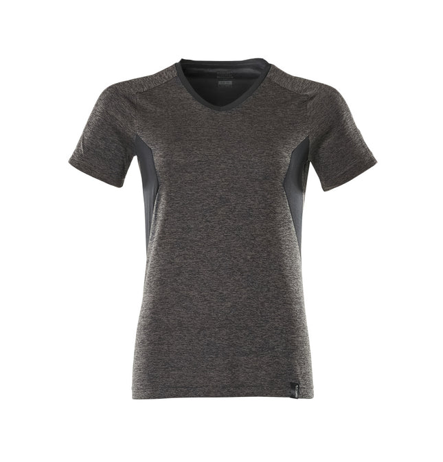 MASCOT® Accelerate T-shirt dames – Donkerantraciet-gemêleerd/Zwart