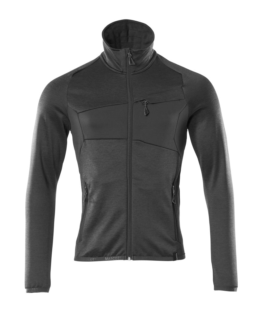MASCOT® Accelerate Fleecetrui met rits – Zwart