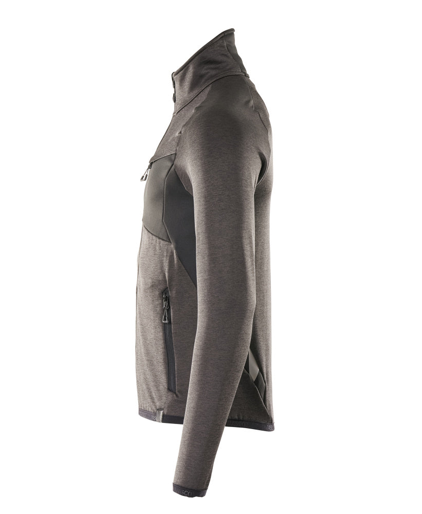 MASCOT® Accelerate Fleecetrui met rits – Donkerantraciet/Zwart