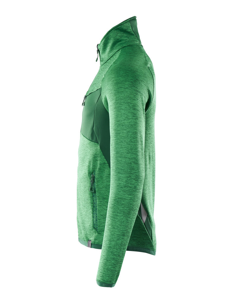 MASCOT® Accelerate Fleecetrui met rits – Helder groen/Groen