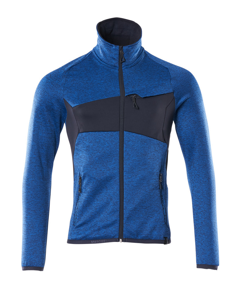 MASCOT® Accelerate Fleecetrui met rits – Helder blauw/Donkermarine