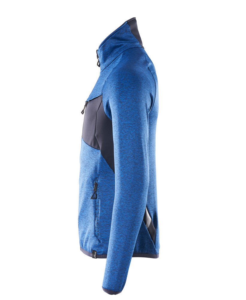MASCOT® Accelerate Fleecetrui met rits – Helder blauw/Donkermarine