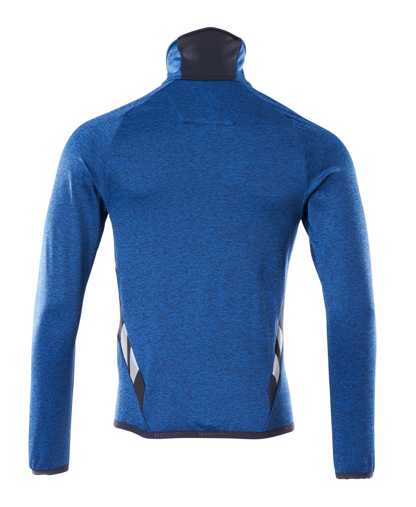 MASCOT® Accelerate Fleecetrui met rits – Helder blauw/Donkermarine