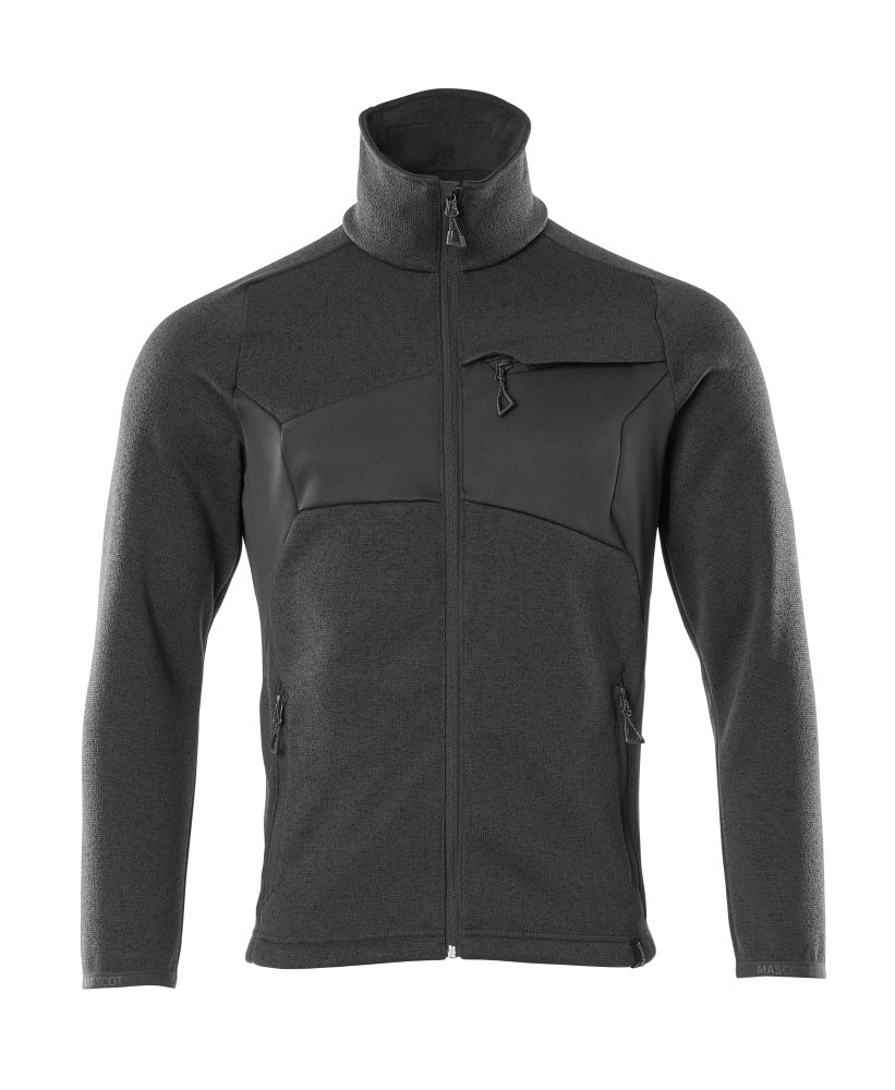 MASCOT® Accelerate Gebreide trui met rits – Zwart