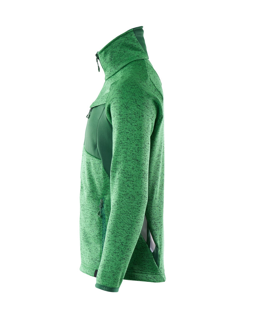 MASCOT® Accelerate Gebreide trui met rits – Helder groen/Groen