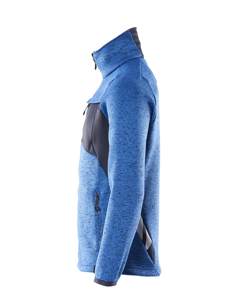 MASCOT® Accelerate Gebreide trui met rits – Helder blauw/Donkermarine