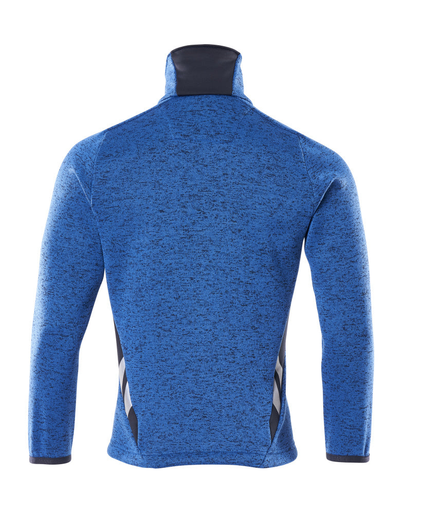MASCOT® Accelerate Gebreide trui met rits – Helder blauw/Donkermarine