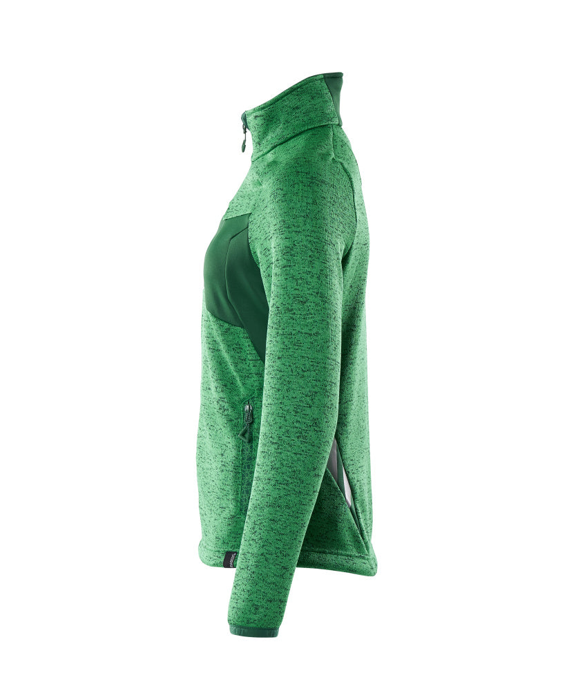 MASCOT® Accelerate Gebreide trui met rits dames – Helder groen/Groen