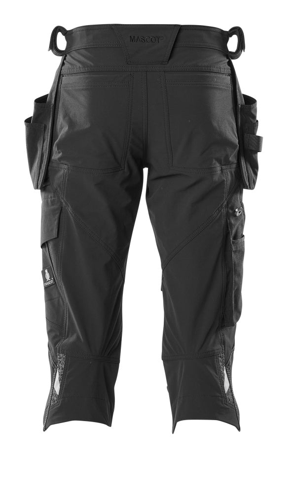 MASCOT® Accelerate Driekwart broek spijkerzakken – Zwart
