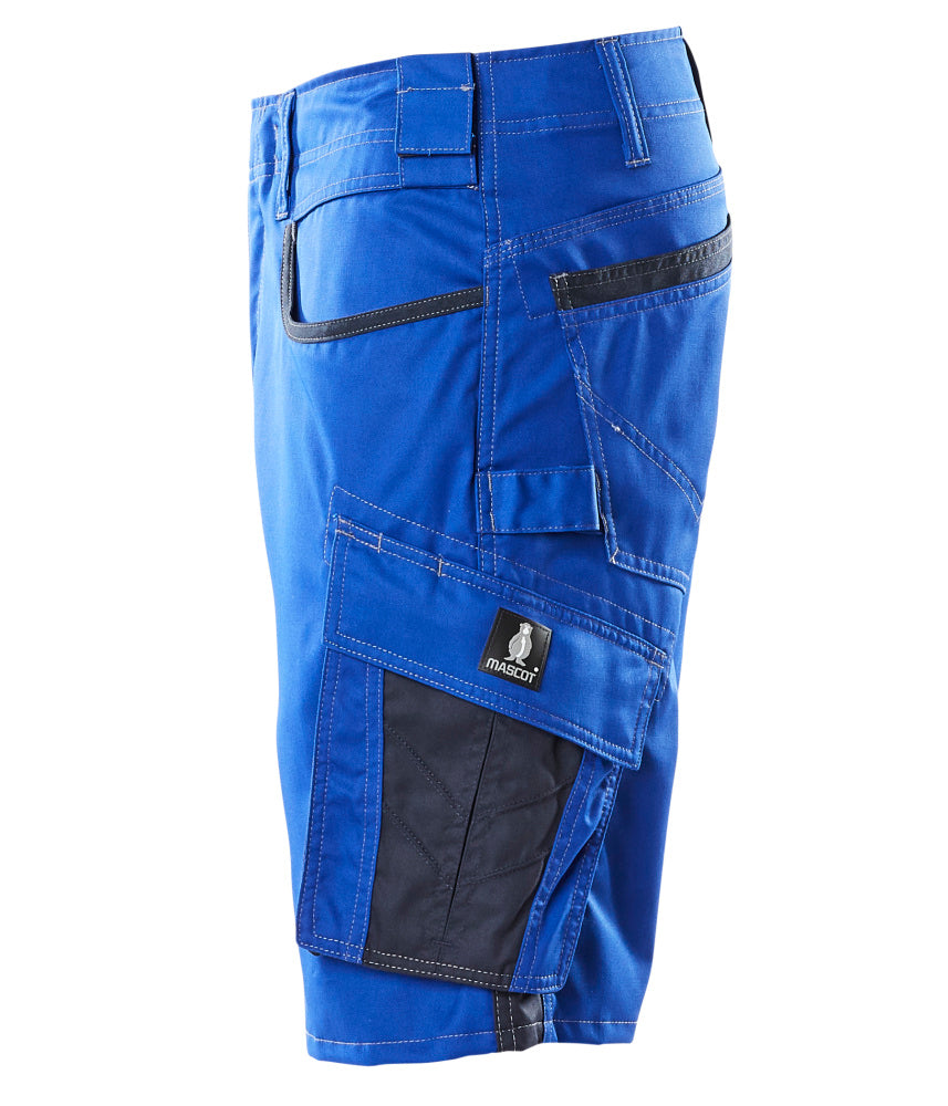MASCOT® Unique Werkshort met dijbeenzakken – Korenblauw/Donkermarine