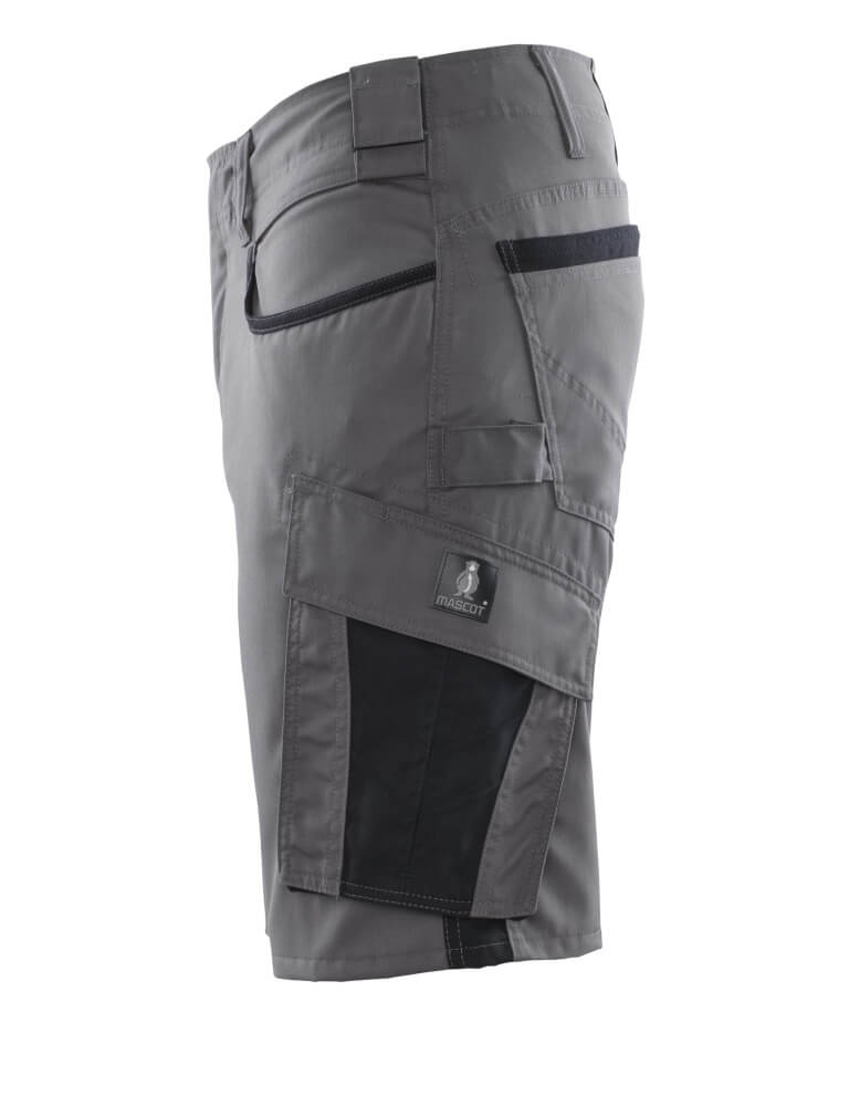 MASCOT® Unique Werkshort met dijbeenzakken – Antraciet/Zwart