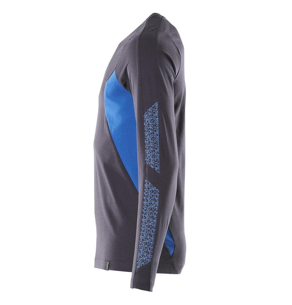 MASCOT® Accelerate T-shirt met lange mouwen – Donkermarine/Helder blauw