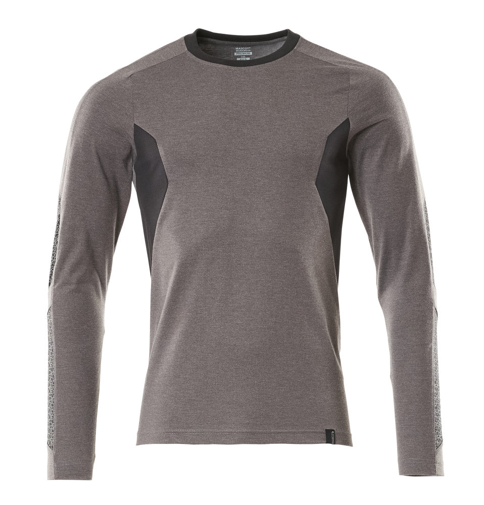 MASCOT® Accelerate T-shirt met lange mouwen – Donkerantraciet/Zwart