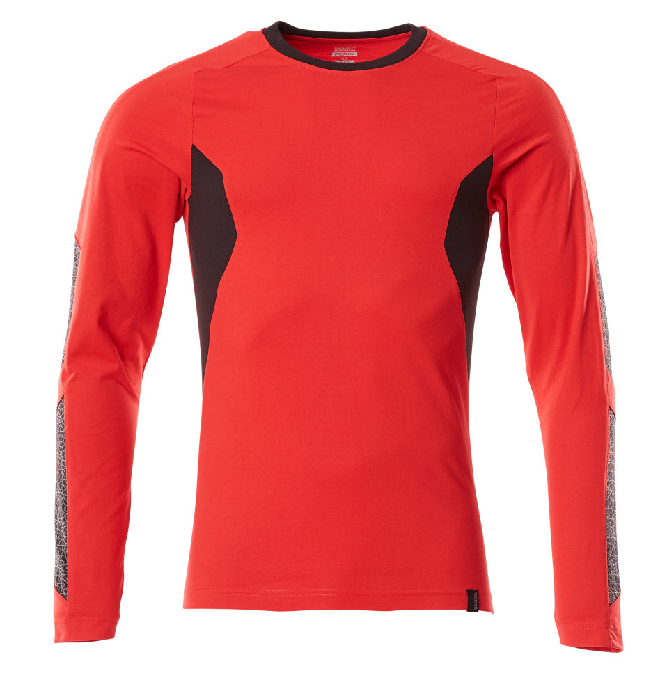 MASCOT® Accelerate T-shirt met lange mouwen – Signaalrood/Zwart