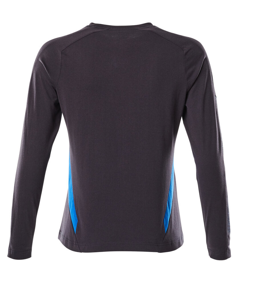 MASCOT® Accelerate T-shirt lange mouw dames – Donkermarine/Helder blauw