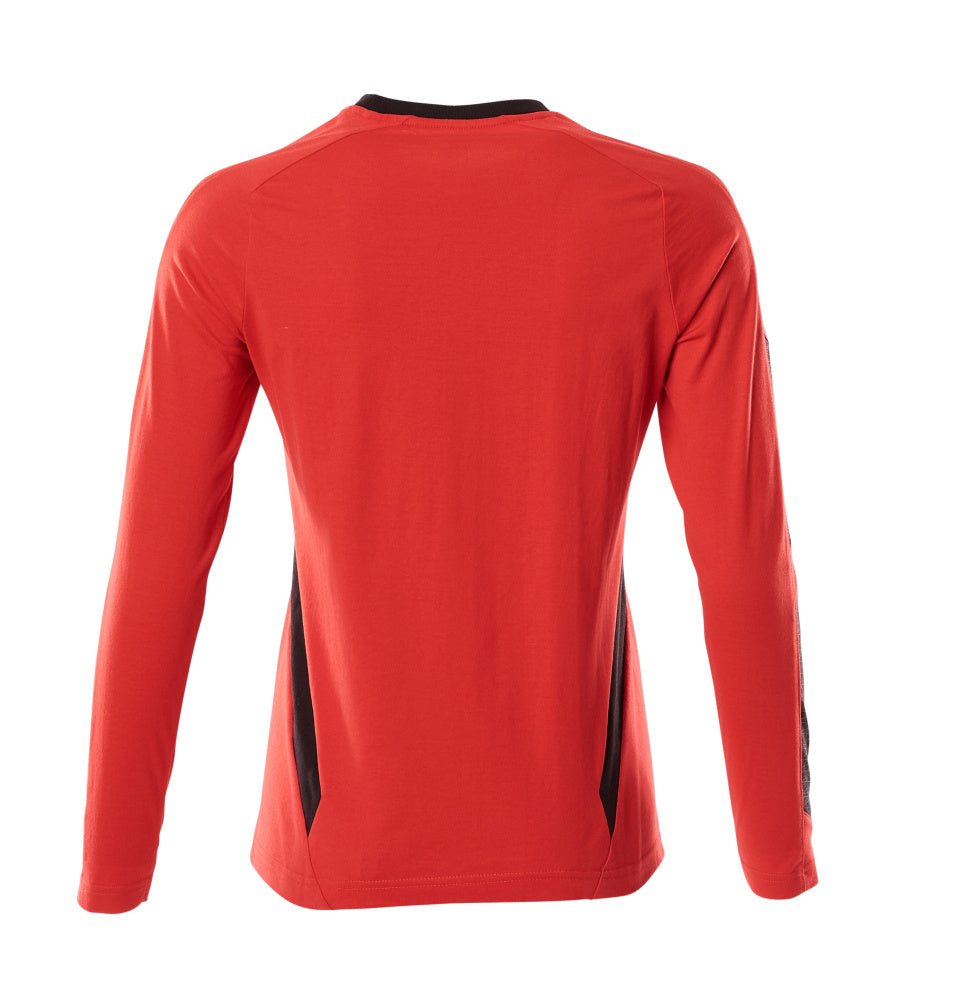 MASCOT® Accelerate T-shirt lange mouw dames – Signaalrood/Zwart