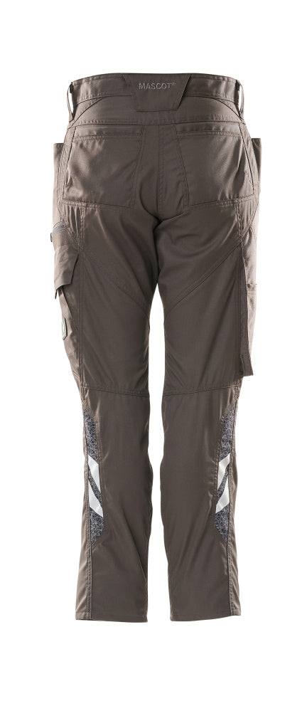 MASCOT® Accelerate Werkbroek dijbeenzak DIAMOND – Donkerantraciet