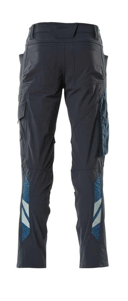MASCOT® Accelerate Stretch werkbroek kniezakken – Donkermarine