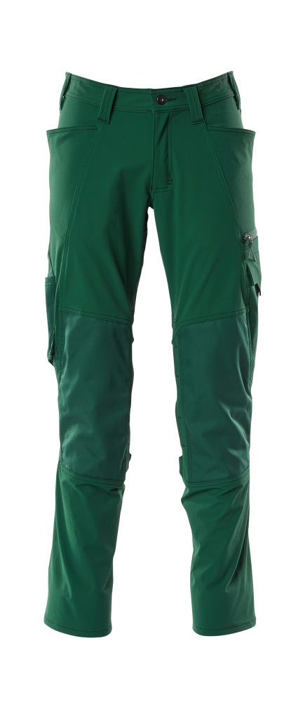 MASCOT® Accelerate Stretch werkbroek kniezakken – Groen