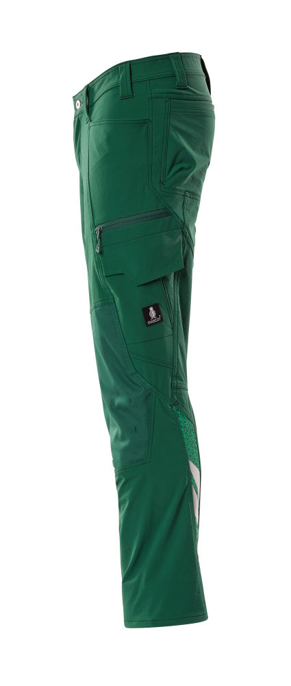 MASCOT® Accelerate Stretch werkbroek kniezakken – Groen