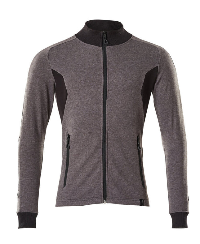 MASCOT® Accelerate Sweatshirt met rits – Donkerantraciet/Zwart