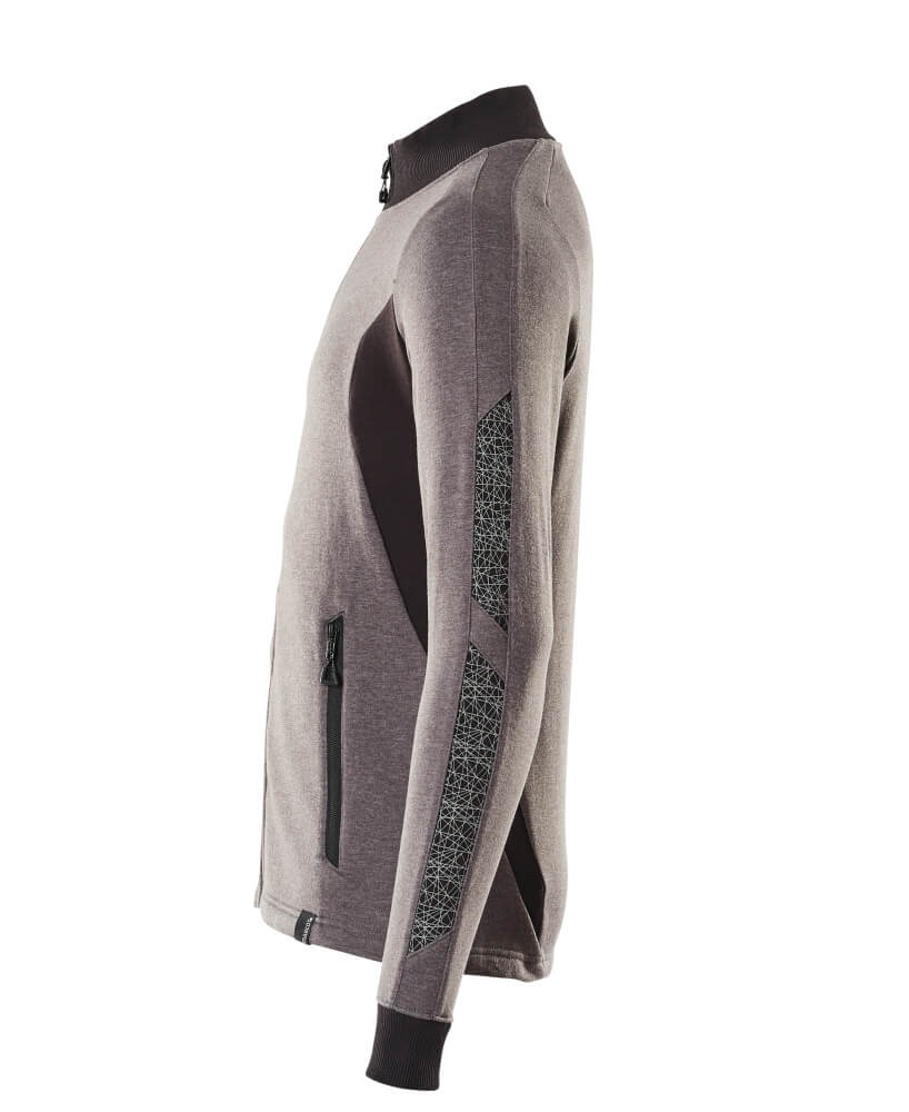 MASCOT® Accelerate Sweatshirt met rits – Donkerantraciet/Zwart