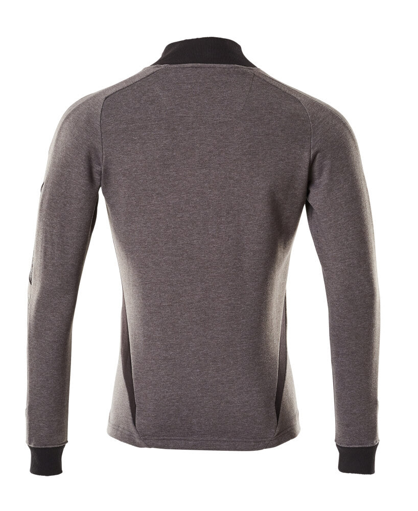 MASCOT® Accelerate Sweatshirt met rits – Donkerantraciet/Zwart