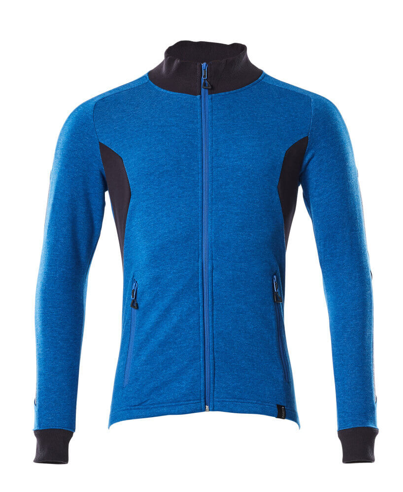 MASCOT® Accelerate Sweatshirt met rits – Helder blauw/Donkermarine
