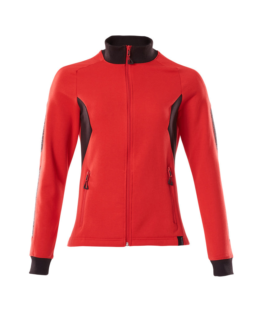 MASCOT® Accelerate Sweatshirt met rits dames – Signaalrood/Zwart