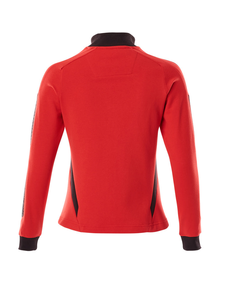 MASCOT® Accelerate Sweatshirt met rits dames – Signaalrood/Zwart