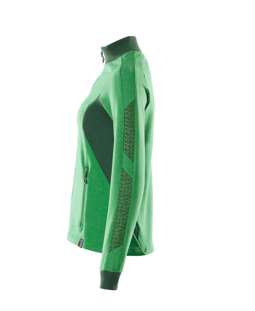 MASCOT® Accelerate Sweatshirt met rits dames – Helder groen/Groen