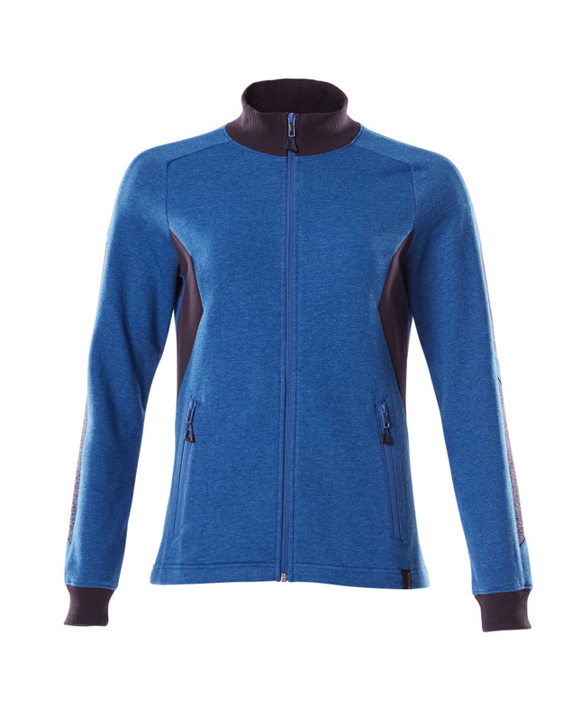 MASCOT® Accelerate Sweatshirt met rits dames – Helder blauw/Donkermarine