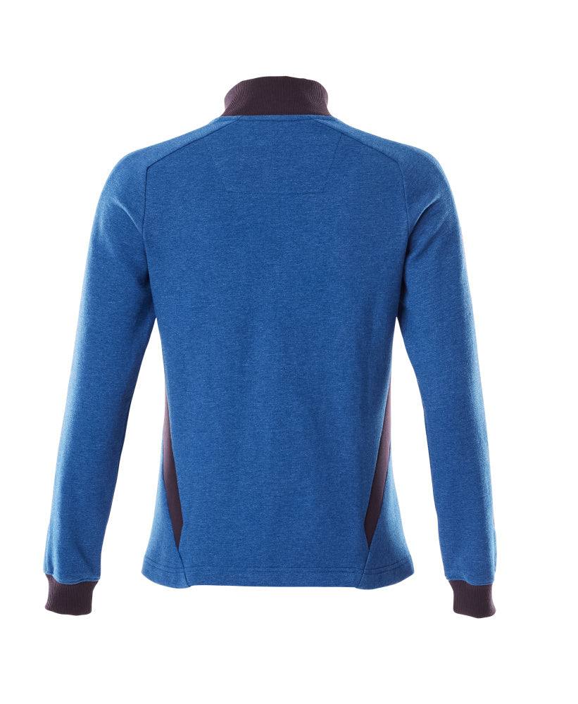 MASCOT® Accelerate Sweatshirt met rits dames – Helder blauw/Donkermarine