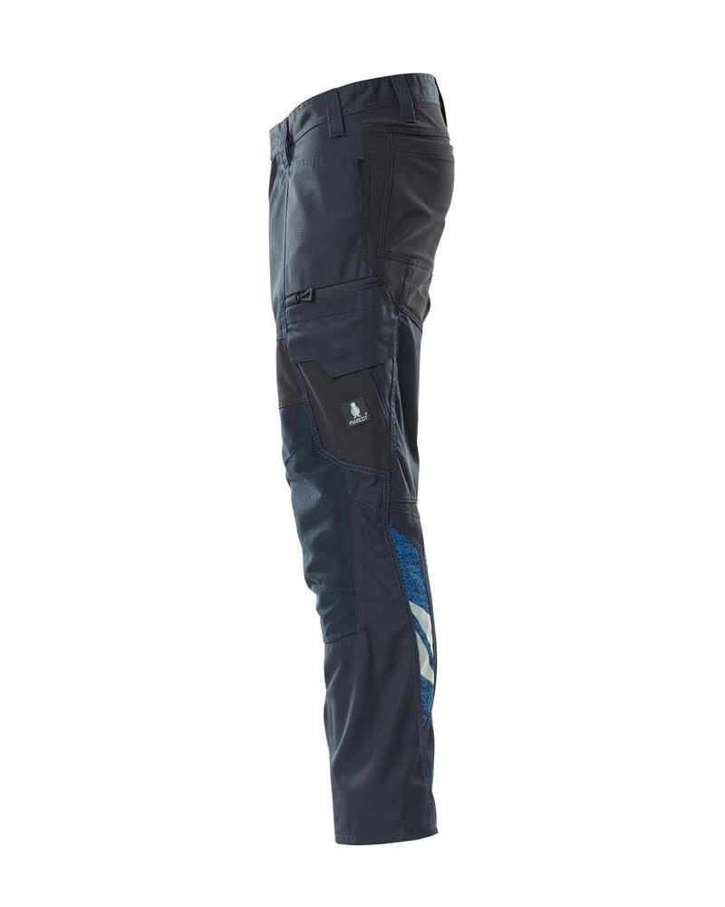 MASCOT® Accelerate Lichte stretchbroek met kniezakken – Donkermarine