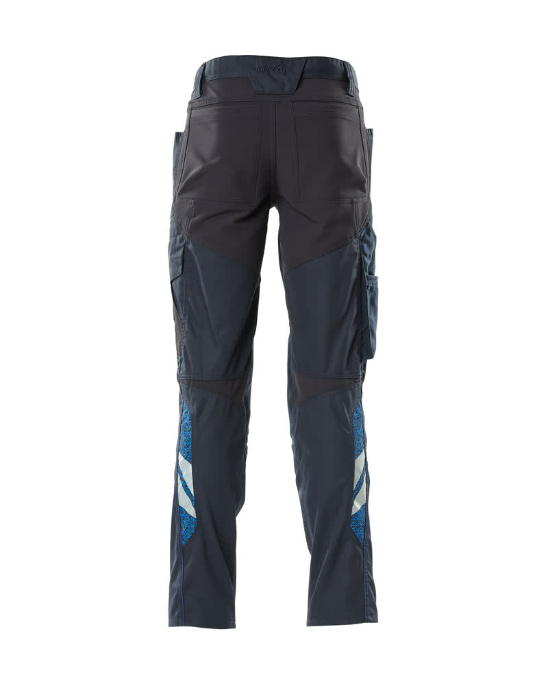 MASCOT® Accelerate Lichte stretchbroek met kniezakken – Donkermarine