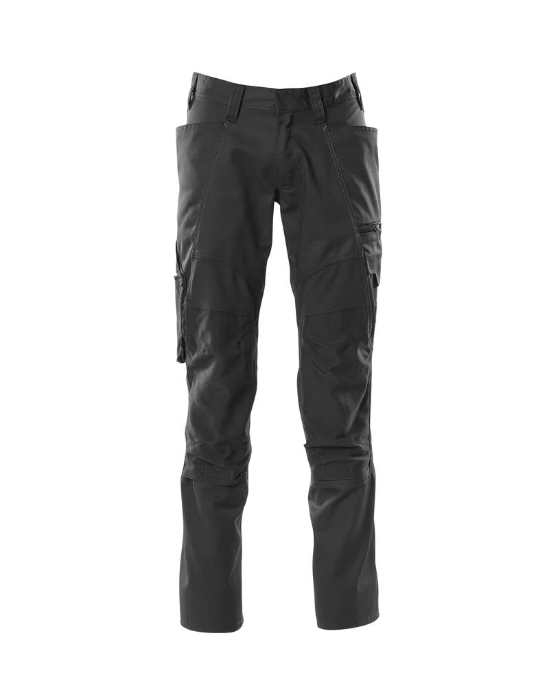 MASCOT® Accelerate Lichte stretchbroek met kniezakken – Zwart