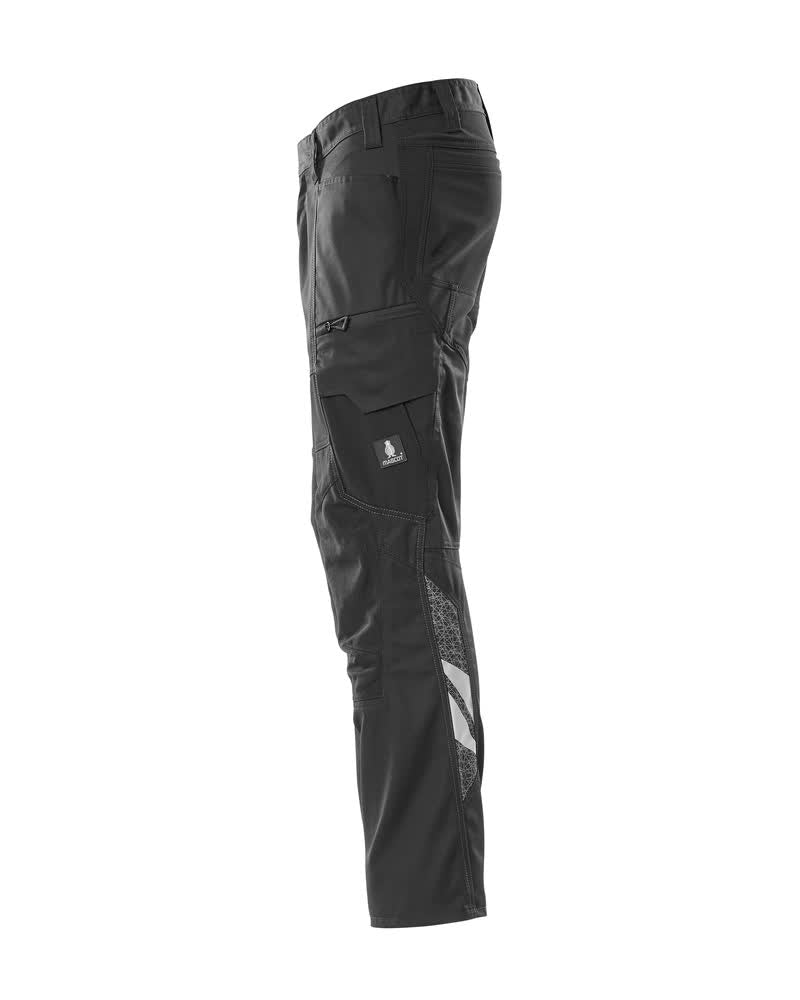 MASCOT® Accelerate Lichte stretchbroek met kniezakken – Zwart