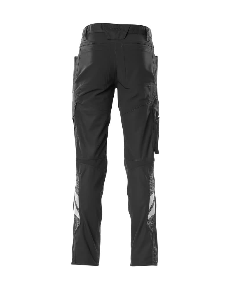 MASCOT® Accelerate Lichte stretchbroek met kniezakken – Zwart