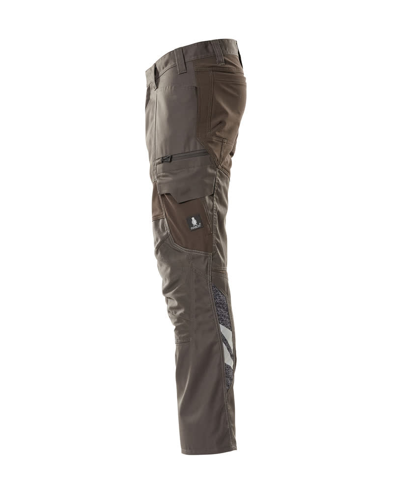 MASCOT® Accelerate Lichte stretchbroek met kniezakken – Donkerantraciet