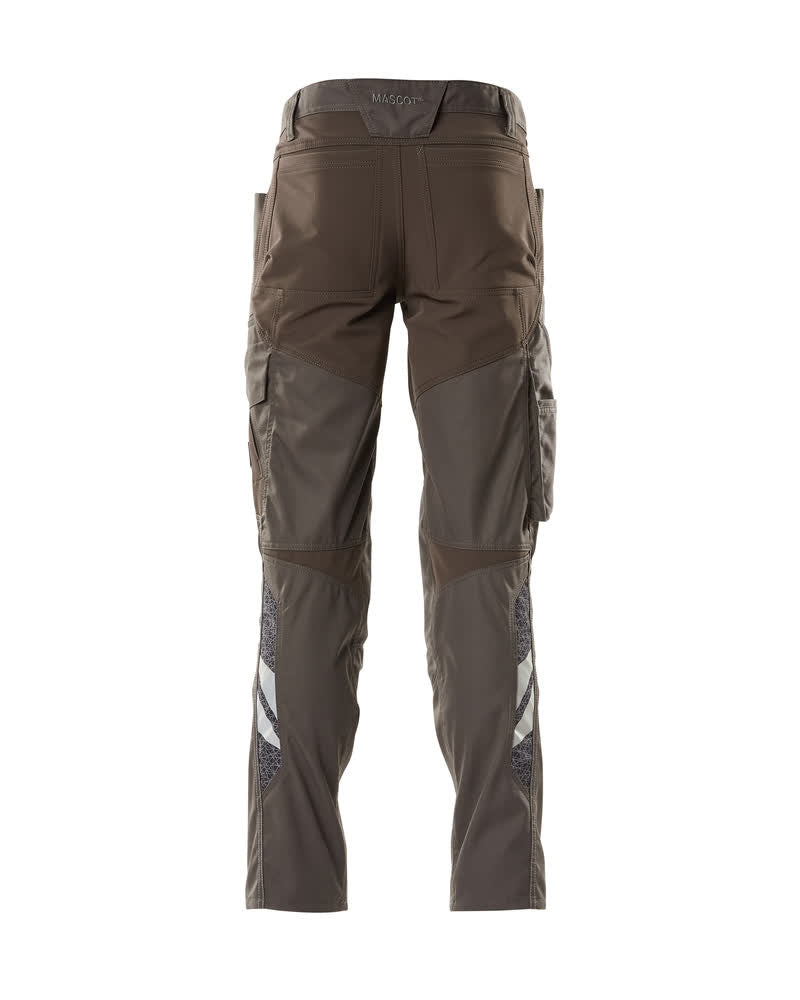 MASCOT® Accelerate Lichte stretchbroek met kniezakken – Donkerantraciet