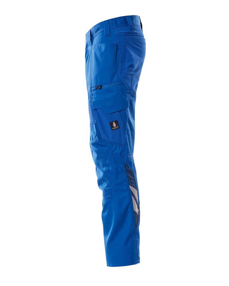 MASCOT® Accelerate Lichte stretchbroek met kniezakken – Helder blauw