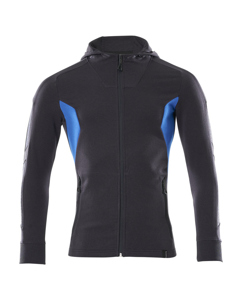 MASCOT® Accelerate Hoodie met rits – Donkermarine/Helder blauw