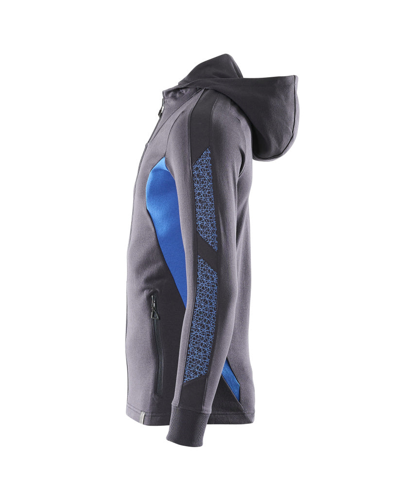 MASCOT® Accelerate Hoodie met rits – Donkermarine/Helder blauw
