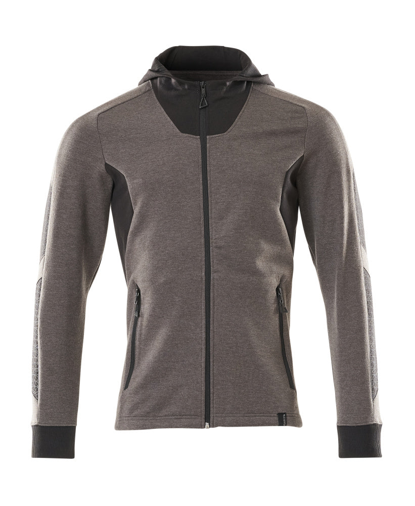 MASCOT® Accelerate Hoodie met rits – Donkerantraciet/Zwart